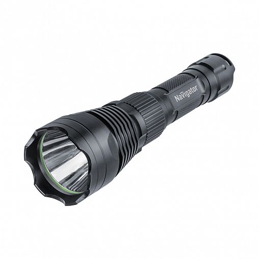 Фонарь ручной светодиодный Navigator NPT-P02 аккумуляторный, 1 CREE LED, 10 Вт, черный фото