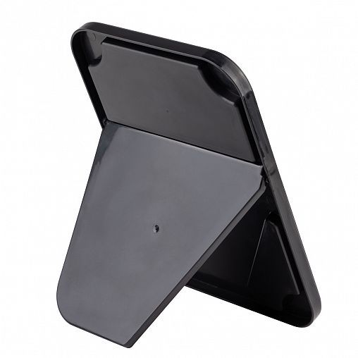 Зеркало косметическое Рыжий кот, 14 x 20 см, черное фото