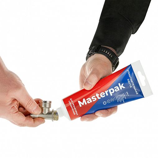 Паста уплотнительная универсальная Masterpak, для резьбовых соединений, 250 г, туба фото
