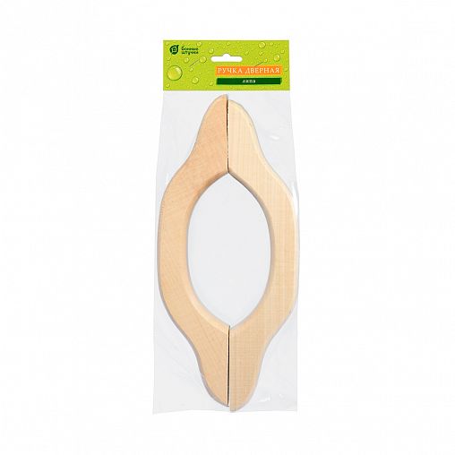 Ручка дверная большая Банные штучки, липа, 35 см, набор 2 шт фото