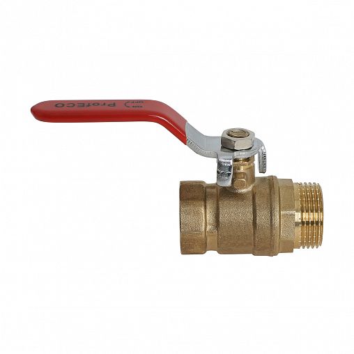 Кран шаровой латунный ProfECO для воды с наружной/внутренней резьбой, 1", ручка фото