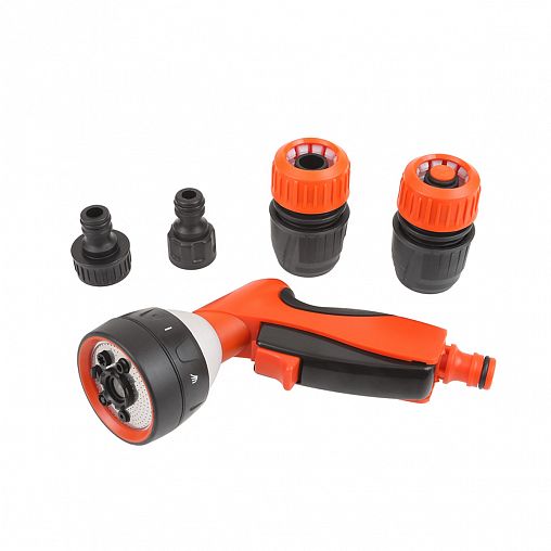 Набор для полива 3/4" Жук №1, пистолет Эрго 7 режимов, фитинги 1/2" - 3/4" фото