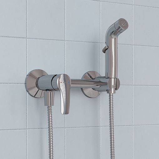 Гигиенический душ со смесителем IDDIS Ray, хром фото