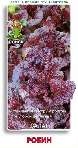 Семена Салат Робин Поиск, 1 г фото