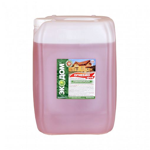 Огнебиозащитный состав для дерева Экодом Огнебиопроф, с индикатором, 23 кг фото