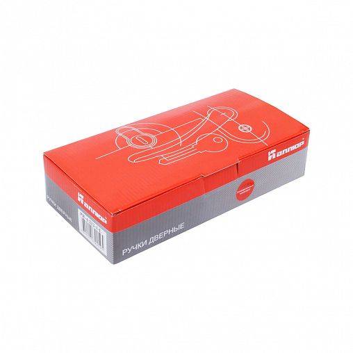 Ручка дверная на планке Аллюр РН-А222-1-R, правая, с подсветкой, матовый никель фото