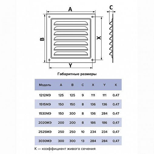 Разъемная вентиляционная решетка Era 2020МЭ Ivory, стальная, с сеткой, 200 x 200 мм фото