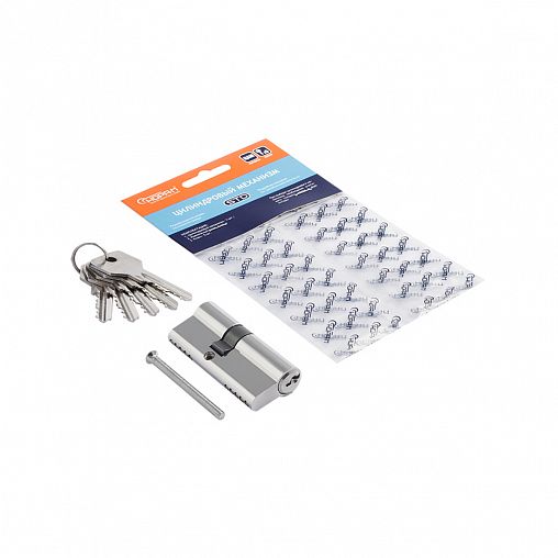 Цилиндровый механизм Нора-М STD Z Л-70 (40-30), ключ/ключ, хром фото