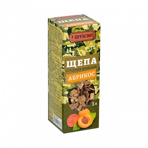Щепа для копчения Boyscout Абрикос, 1 л фото