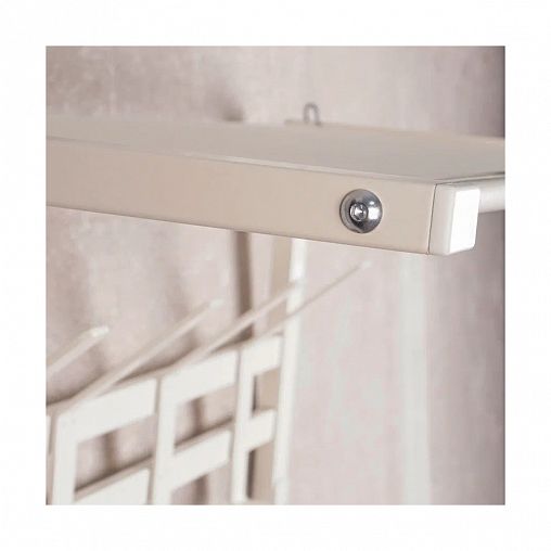 Вешалка настенная с полкой ЗМИ Торонто 21, 5 крючков, 67 x 27 x 27 см, белая фото