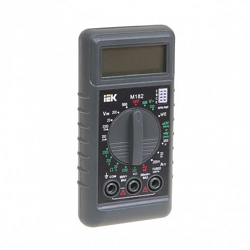 Мультиметр цифровой IEK Compact M182, с ЖК-дисплеем фото