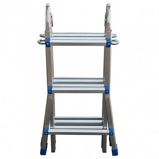 Лестница-трансформер шарнирная Alumet TT43, алюминиевая, 4 x 3 ступени, 1,4 - 2,9 м фото