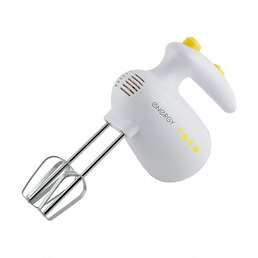 Ручной миксер Energy EN-245, 5 скоростей, 200 Вт, белый фото