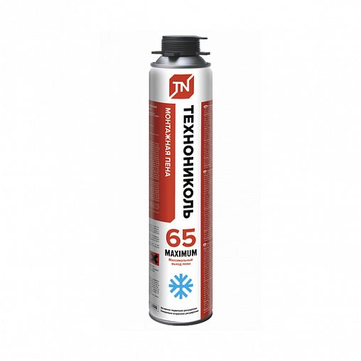 Профессиональная монтажная пена Технониколь 65 Maximum, зимняя, 850 г фото