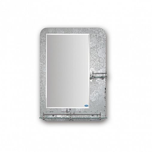 Зеркало прямоугольное Frap F690, с полками, 70 x 50 см фото