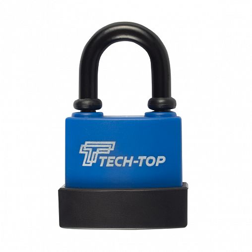 Замок навесной всепогодный Tech-Top T-01, 70 x 45 x 24 мм, 3 ключа фото