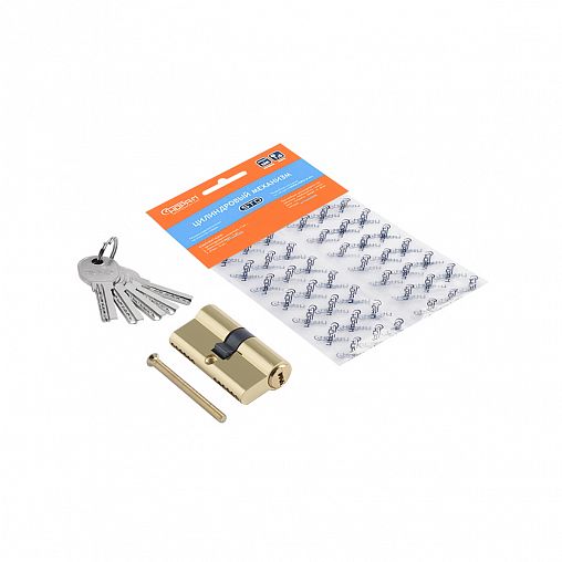 Цилиндровый механизм Нора-М STD AL ЛП-60 (30-30), ключ/ключ, золото фото