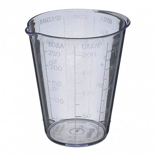 Стакан мерный Berossi, пластиковый, 0,25 л фото