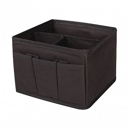 Органайзер для косметики Рыжий кот, 15 x 15 x 12 см, черный фото