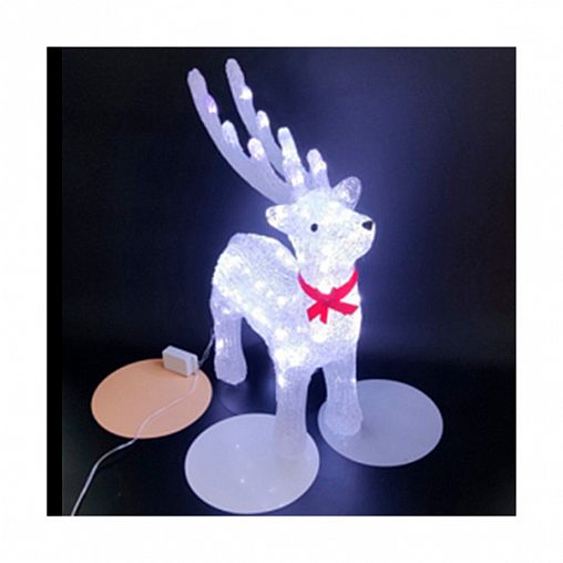 Фигурка светодиодная Волшебная страна Олень L42, 30 LED ламп, 30 x 12 x 45 см фото
