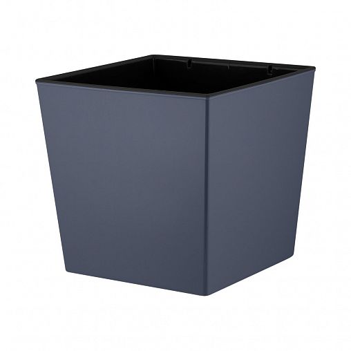 Горшок для цветов InGreen London Cube, 4,2 л, вулканический серый фото