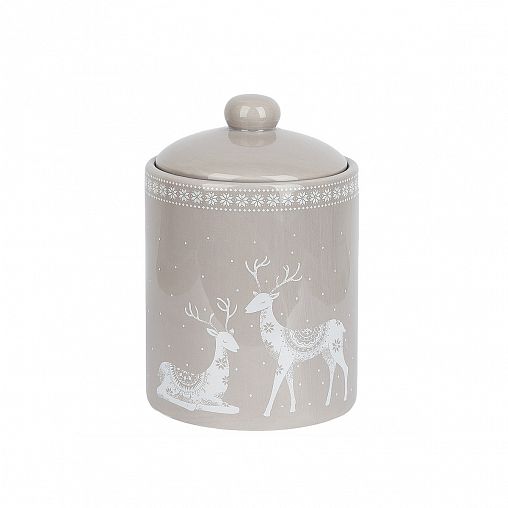 Банка для сыпучих продуктов Dolomite Northland, с крышкой, керамическая, 0,98 л фото