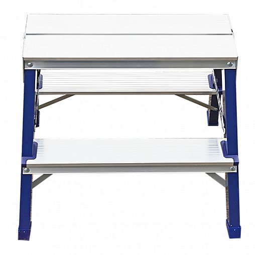 Стремянка двухсторонняя Alumet MD8202, стальная, 2 x 2 ступени, 0,45 м фото