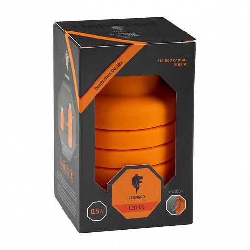 Бутылка для воды складная Leonord, силиконовая, 500 мл фото Бутылка для воды складная Leonord, силиконовая, 500 мл фото