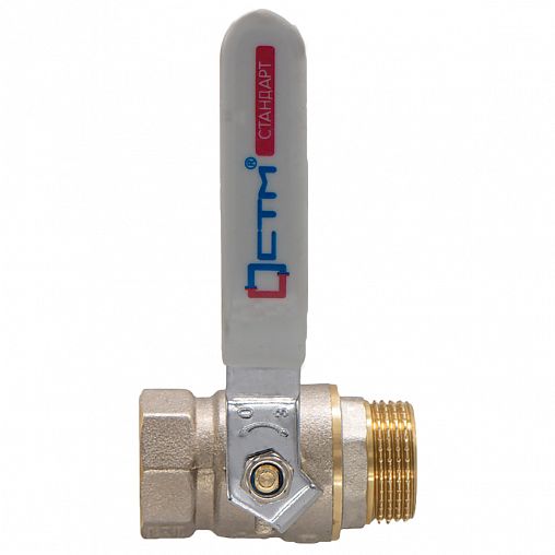 Кран шаровой латунный СТМ Стандарт, 3/4", внутренняя/наружная резьба, ручка фото