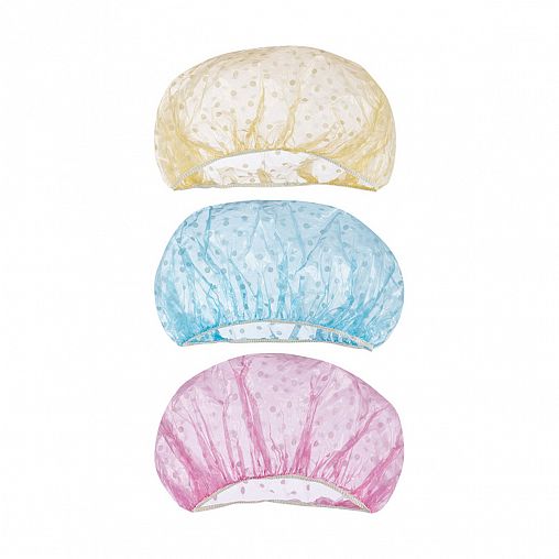 Шапочка для душа Рыжий кот, d 25 см, набор 3 шт фото