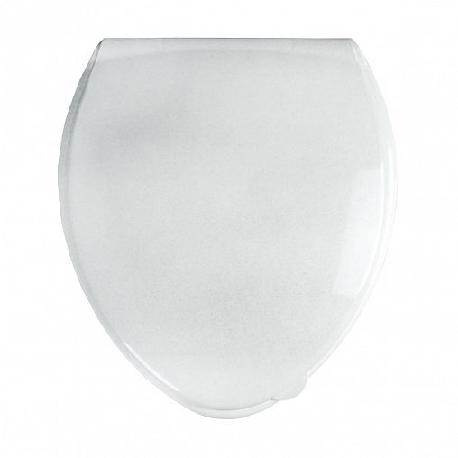 Сиденье для унитаза Мультипласт Групп, 47 x 38 x 3,5 см, белый мрамор фото