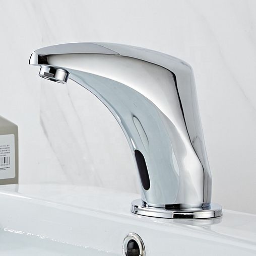 Смеситель для раковины с коротким изливом Профсан ПСМ-2019, сенсорный, хром фото