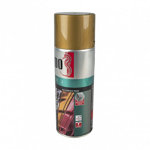 Аэрозольная акриловая краска металлик Kudo KU-1029, 520 мл, бронза фото
