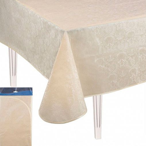 Скатерть Шелковый текстиль, ПВХ, 135 x 180 см фото