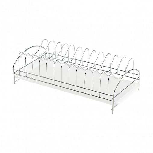 Сушилка для посуды и столовых приборов Рыжий кот, с поддоном, 43 x 18 x 11 см фото