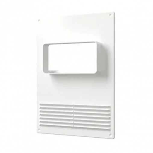 Площадка торцевая Era 612ПТГР, пластик, с решеткой, с фланцем 60 x 120 мм, 180 x 250 мм фото