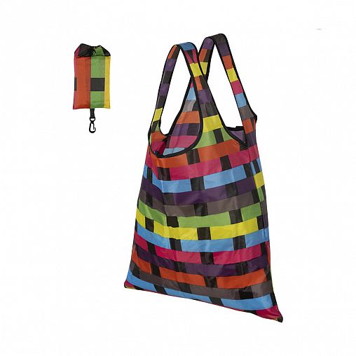 Сумка складная Рыжий кот Геометрия, полиэстер, 38 x 55 см фото