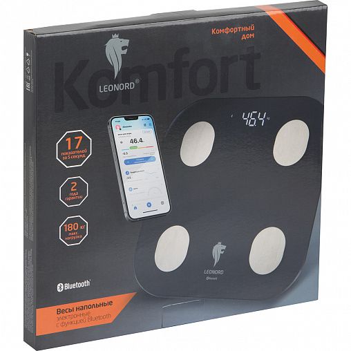 Электронные напольные весы-анализатор Leonord LE-1216, до 180 кг фото