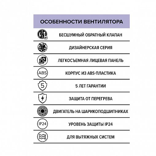 Вентилятор осевой вытяжной DiCiTi Rio 4C Dark gray metal D100, с обратным клапаном фото