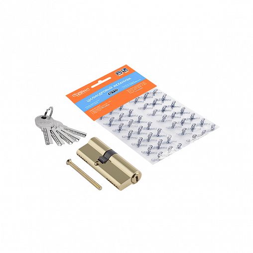 Цилиндровый механизм Нора-М STD AL ЛП-80 (45-35), ключ/ключ, золото фото