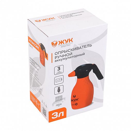 Опрыскиватель аккумуляторный Жук Классик, 3,7 В, 2 Ач, 3 л фото
