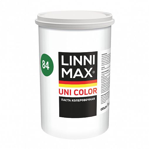 Колеровочная паста Linnimax Uni Color 84 Oxidgruen, 1 л фото