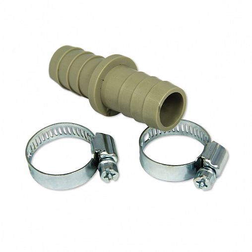 Соединитель с хомутом для сливных шлангов MasterProf, 19 мм фото