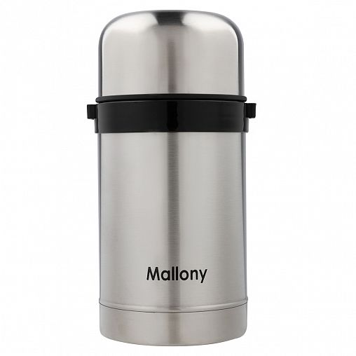 Термос для еды Mallony Valente, с широким горлом, нержавеющая сталь, 0,8 л фото
