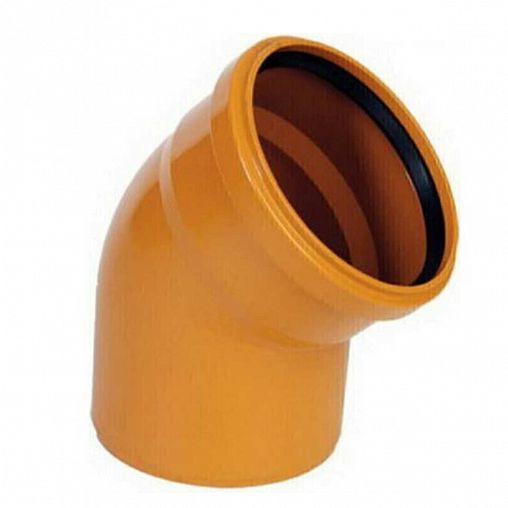 Отвод канализационный Lammin, наружный монтаж, 110 x 67,5° фото