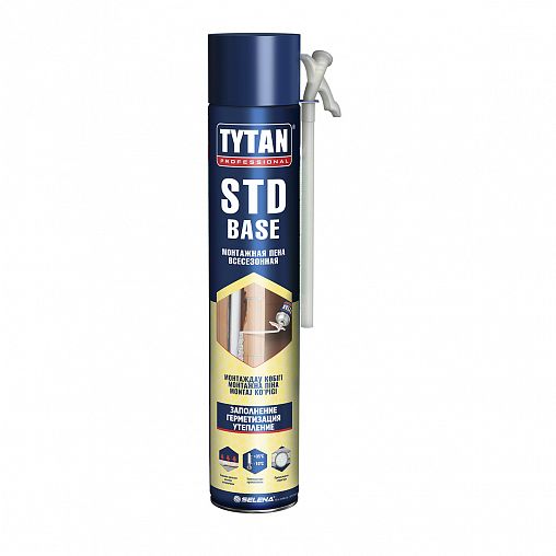 Бытовая монтажная пена Tytan Professional STD Base, всесезонная, 750 мл фото