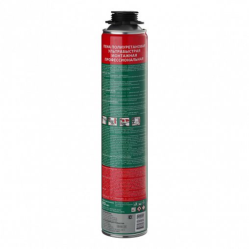 Профессиональная монтажная пена с увеличенным выходом MasterTeks 70 Fast Pro, 910 мл фото