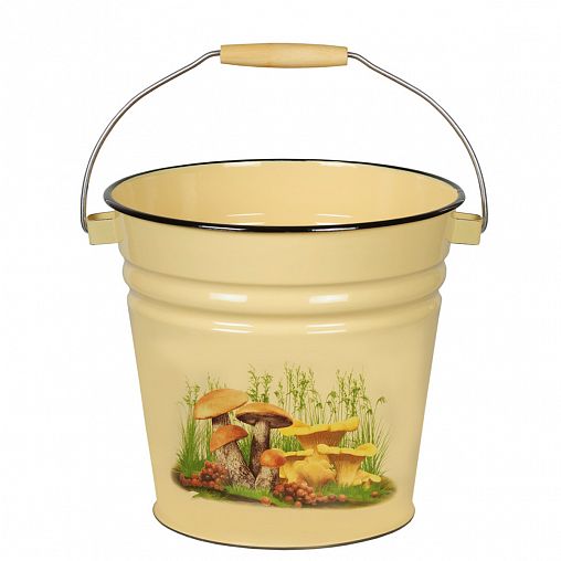 Ведро СтальЭмаль эмалированное декорированное 12 л фото