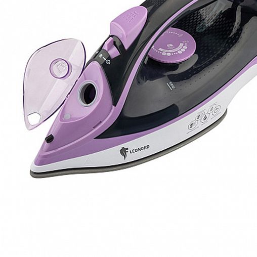 Утюг Leonord LE-1804, 3100 Вт, подошва керамическая, черно-фиолетовый фото