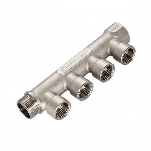 Коллектор универсальный СТМ, 1/2" x 3/4" x 4 выхода (внутренняя резьба) фото